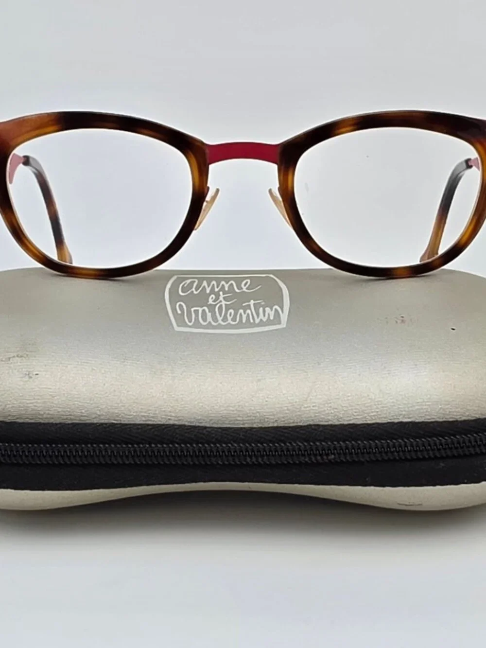 Anne Et Valentin Fairy U78 Havana Matte Red Cat Eye Eyeglasses Frame w Case 45mm